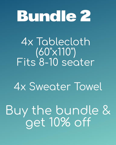 Bundle 2 - Tablecloth & Sweater towel