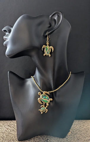 Solwata Collection - Necklace & Earring Sets - Turtle Design