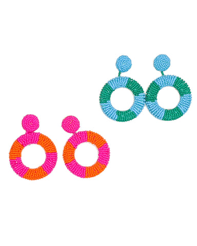 SEED BEAD CIRCLE Earrings