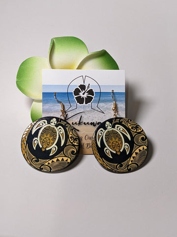 Tribal Turtle Earrings